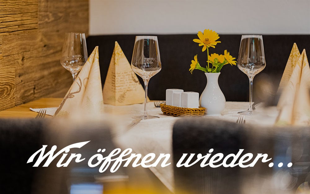 Wir öffnen wieder...